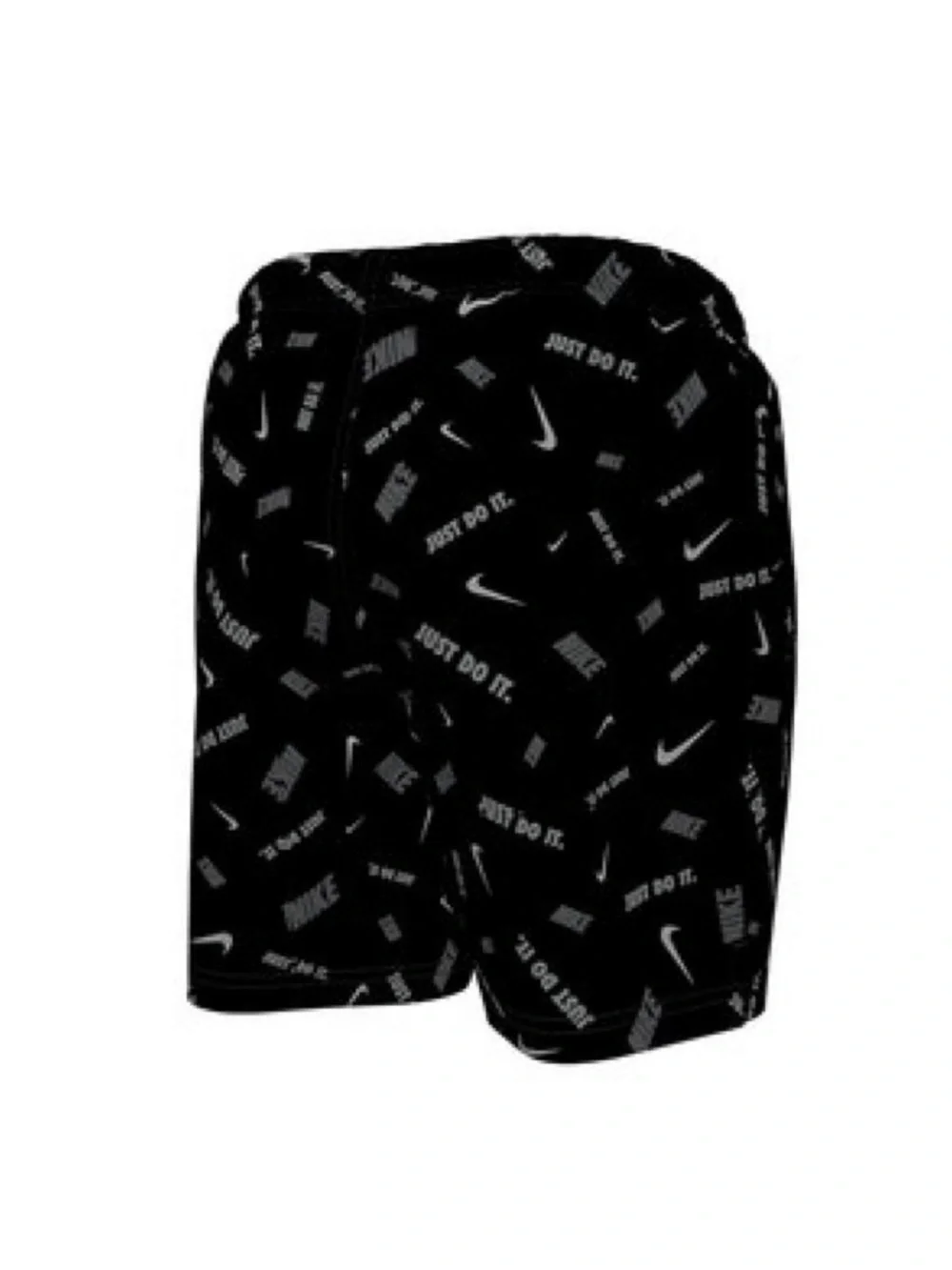 Nike Black All-Over Logo Swim Trunks